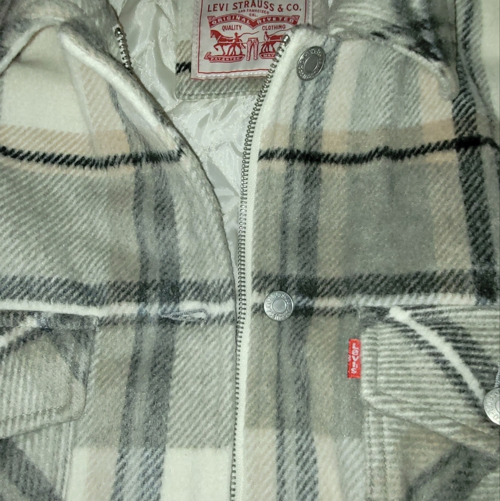 Levi's wool zip up heavyweight jacket